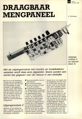 draagbaar mengpaneel (3) - uitgangsmodule 2 en inouw