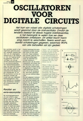 oscillatoren voor digitale circuits