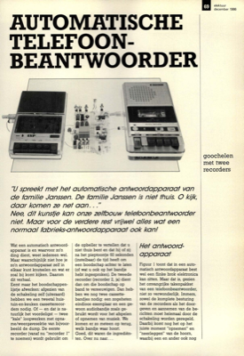 automatische telefoonbeantwoorder - goochelen met twee recorders