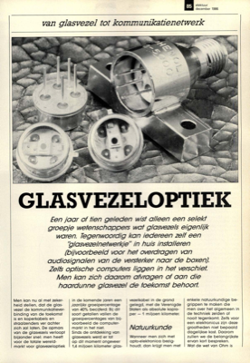 glasvezeloptiek - van glasvezel tot kommunikatienetwerk