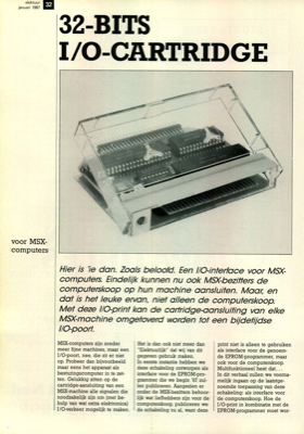 32-bits I/O-cartridge - oor MSX-computers