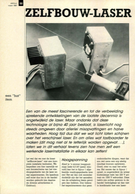 zelfbouw-laser - een ""hot"" item