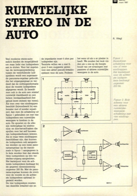 ruimtelijke stereo in de auto
