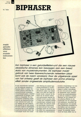 Biphaser - maakt geluidseffekten voor muziekinstrumenten