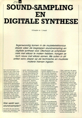 sound-sampling en digitale synthese