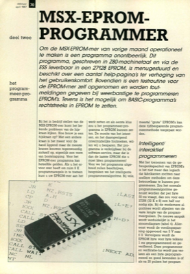 MSX-EPROM-programmer (2) - het programmeer-programma
