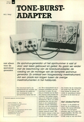 tone-burstadapter - niet alleen voor de spot-sinus-generator