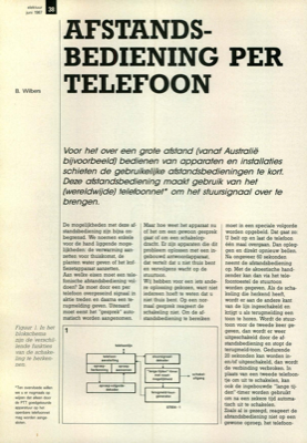 afstandsbediening per telefoon