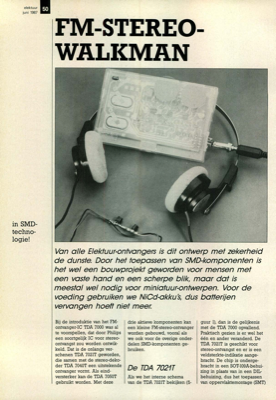 FM-stereo-walkman - in SMD-technologie