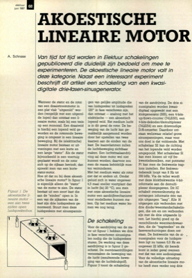 akoestische lineaire motor