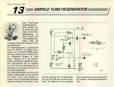 simpele funktiegenerator