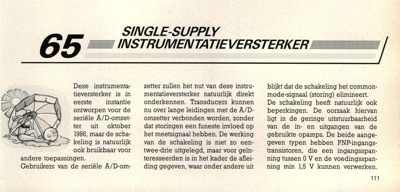 single-supply instrumentatieversterker