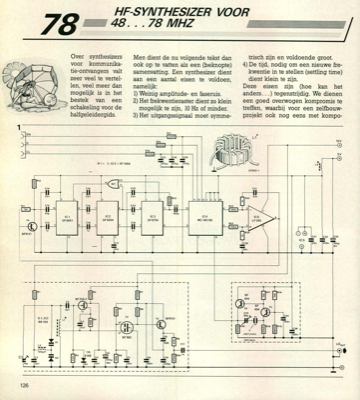 HF-synthesizer voor 48… 78 MHz