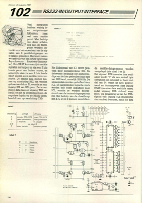 RS232-in/output-interface