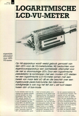 logaritmische LCD-VU-meter - eigentijds alternatief voor LED-VU-meter