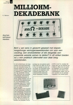 milliohm-dekadebank - doe-het-zelf-weerstanden