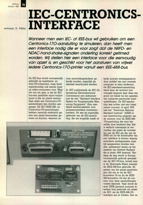 IEC-Centronics-interface