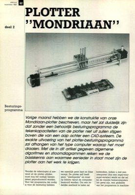 plotter ""Mondriaan"" (2) - besturingsprogramma