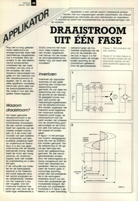 applikator: draaistroom uit één fase