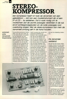 stereo-kompressor - automatische dynamiekbegrenzing