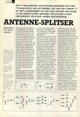 antenne-splitser - aanpassen met weerstanden