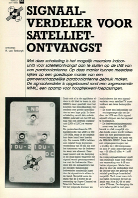 signaalverdeler voor satelliet-ontvangst