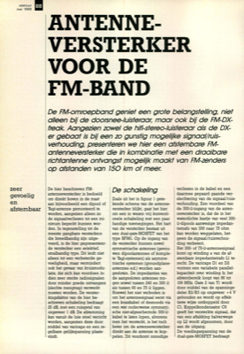 antenneversterker voor de FM-band - zeer gevoelig en afstembaar