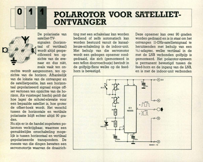 polarotor voor satelliet-ontvanger