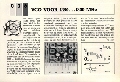 VCO voor 1250… 1800 MHz