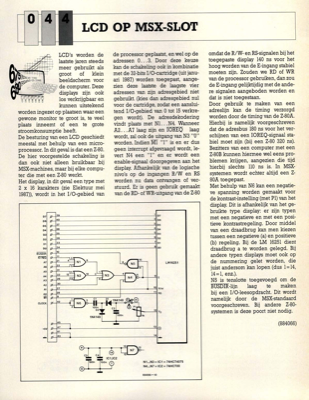 LCD op MSX-slot
