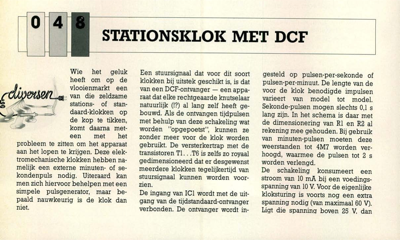 stationsklok met DCF