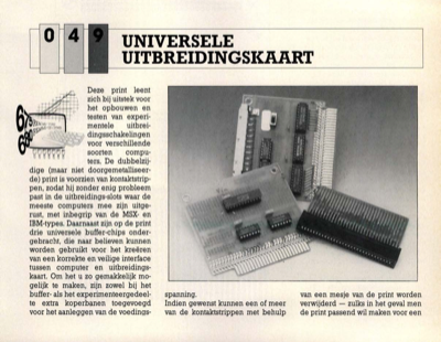 universele uitbreidingskaart