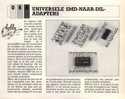 universele SMD-naar-DIL-adapters
