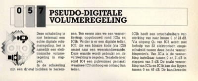 pseudo-digitale volumeregeling