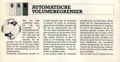 automatische volumebegrenzer