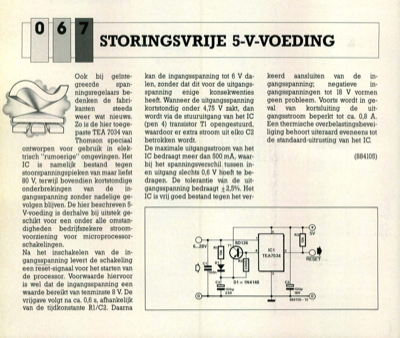 storingsvrije 5-V-voeding