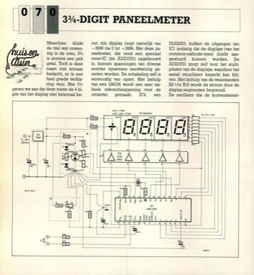 3¾-digit paneelmeter