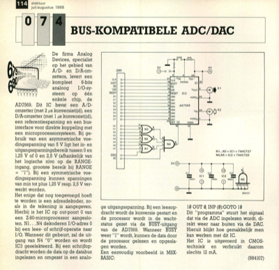 bus-kompatible ADC/DAC