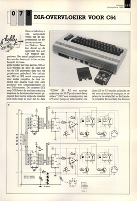 dia-overvloeier voor C64