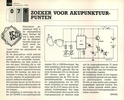 zoeker voor akupunktuur-punten