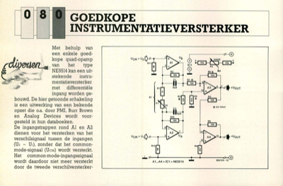 goedkope instrumentatieversterker