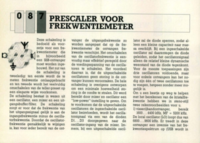 prescaler voor frekwentiemeter