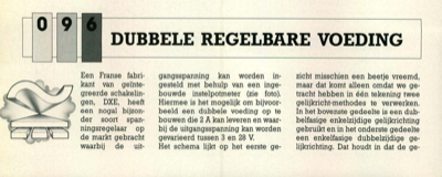 dubbele regelbare voeding