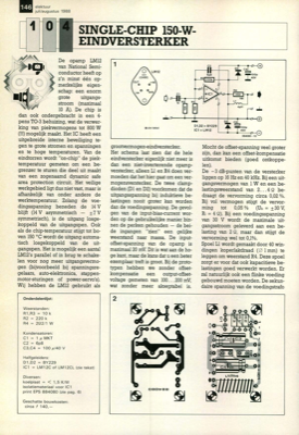 single-chip 150-W-eindversterker