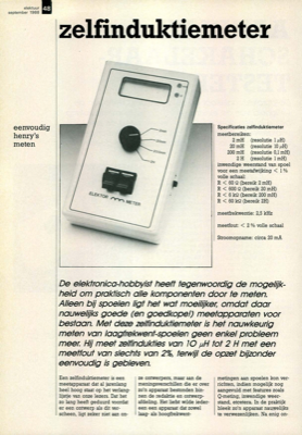 zelfinduktiemeter - eenvoudig henry's meter