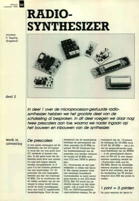 radio-synthesizer (2) - werk in uitvoering