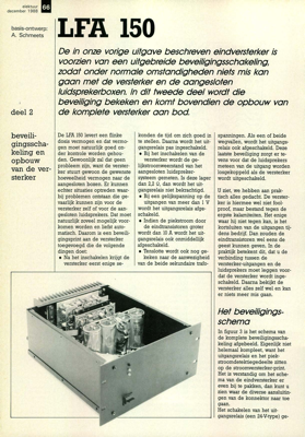 LFA 150 (2) - beveiligingsschakeling en opbouw van de versterker