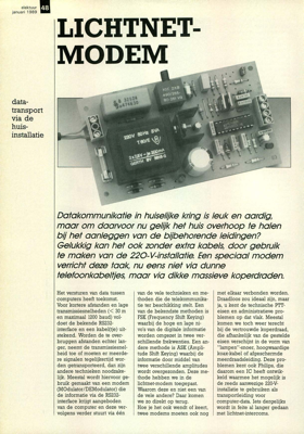 lichtnet-modem - datatransport via de huisinstallatie