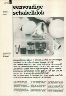 eenvoudige schakelklok - schakelen met een EPROM