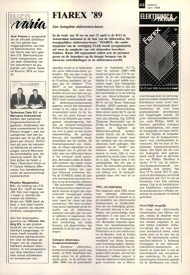 Fiarex '89 - een komplete elektronica-beurs